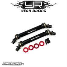 HD Steel Front & Rear Center Shaft Set Black For Axial Capra