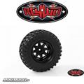 5 Lug Deep Dish Wagon 1.9 Steel Stamped Beadlock Wheels (Black)