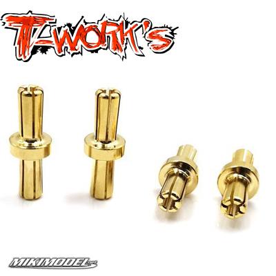 T-Work's 5mm Dual Battery Plugs (4 pcs)