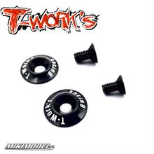 T-Work´s Aluminum Wing Washer for 1/10 - Black (2)