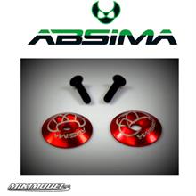 Rear wing Alu. Washer, Red (2)