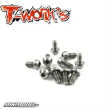 3mm x 6mm 64 Titanium Hex. Socket Button Head Screw 10pcs